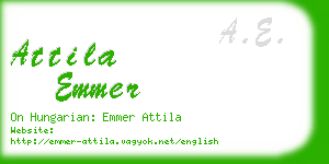 attila emmer business card